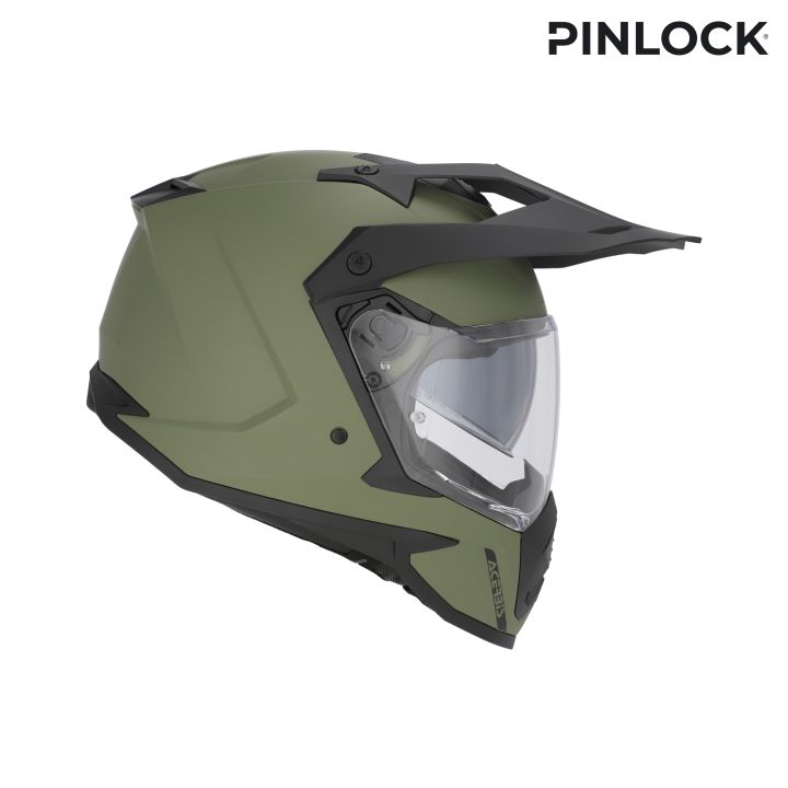 Casque moto trail Acerbis ASSAULT - VERT KAKI