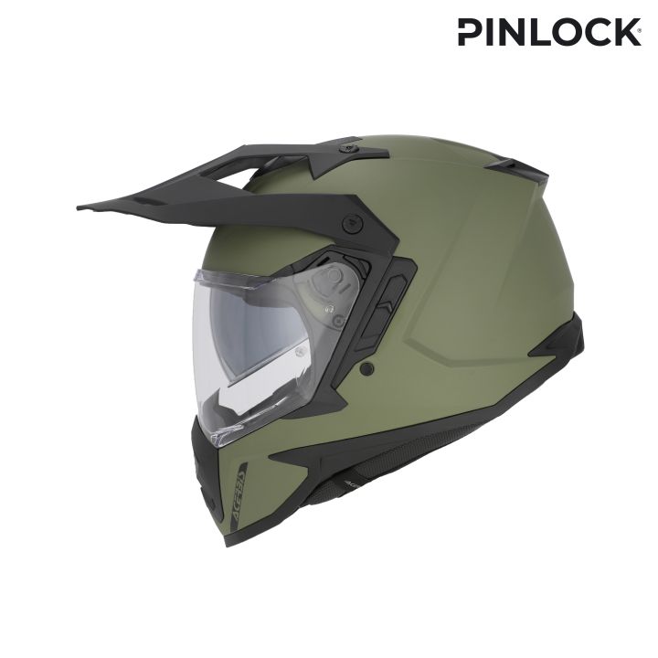 Casque moto trail Acerbis ASSAULT - VERT KAKI