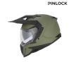 Casque moto trail Acerbis ASSAULT - VERT KAKI