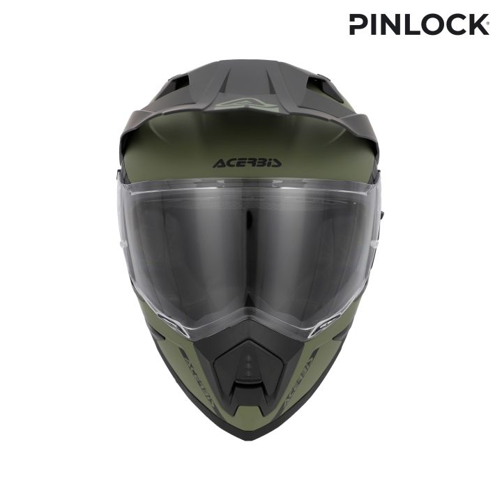 Casque moto trail Acerbis ASSAULT - VERT KAKI