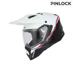 Casque moto trail Acerbis ASSAULT - BLANC et NOIR
