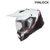 Casque moto trail Acerbis ASSAULT - BLANC et NOIR