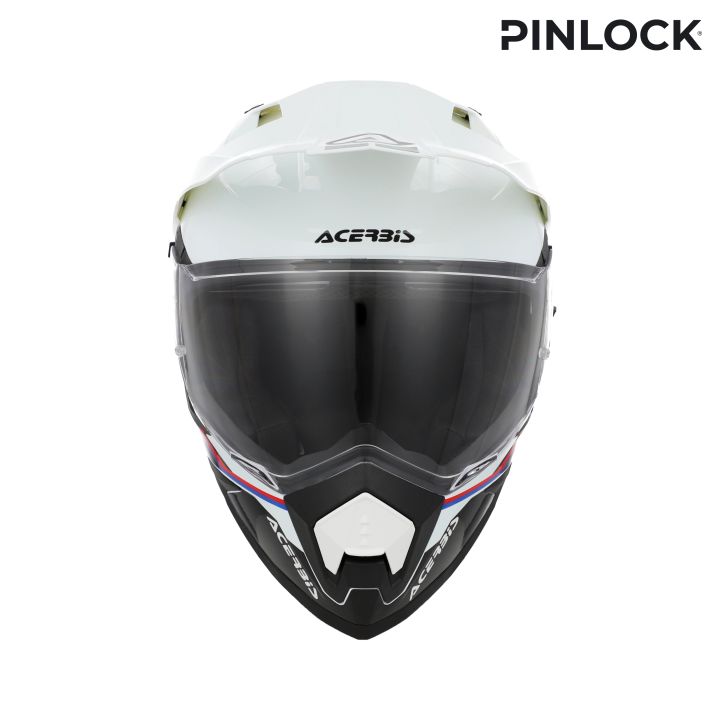 Casque moto trail Acerbis ASSAULT - BLANC et NOIR