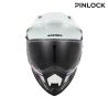 Casque moto trail Acerbis ASSAULT - BLANC et NOIR