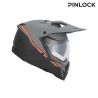 Casque moto trail Acerbis ASSAULT - NOIR et ORANGE FLUO