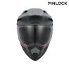 Casque moto trail Acerbis ASSAULT - NOIR et ORANGE FLUO