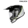Casque moto trail Acerbis ASSAULT - NOIR et JAUNE FLUO
