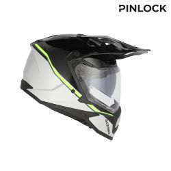 Casque moto trail Acerbis ASSAULT - NOIR et JAUNE FLUO 2