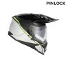Casque moto trail Acerbis ASSAULT - NOIR et JAUNE FLUO