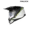Casque moto trail Acerbis ASSAULT - NOIR et JAUNE FLUO
