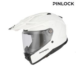 Casque moto trail Acerbis ATTACK - BLANC