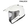 Casque moto trail Acerbis ATTACK - BLANC