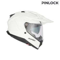 Casque moto trail Acerbis ATTACK - BLANC 2