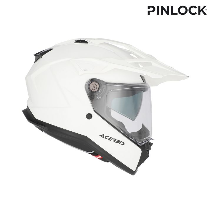 Casque moto trail Acerbis ATTACK - BLANC