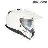 Casque moto trail Acerbis ATTACK - BLANC