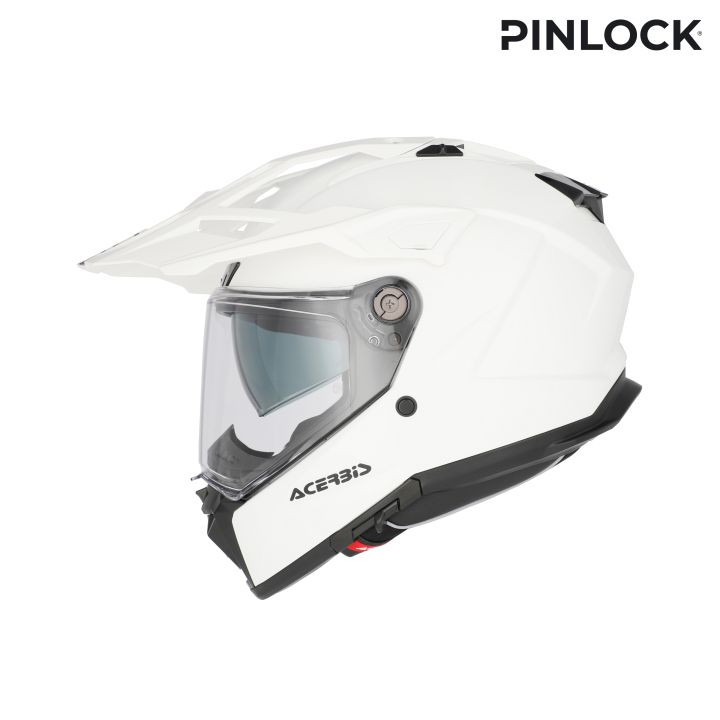 Casque moto trail Acerbis ATTACK - BLANC
