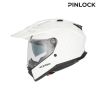 Casque moto trail Acerbis ATTACK - BLANC
