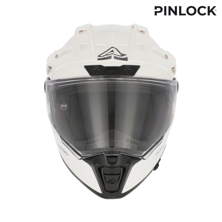 Casque moto trail Acerbis ATTACK - BLANC