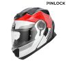 Casque moto Modulable Acerbis SEREL - BLANC et ROUGE