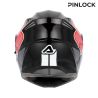 Casque moto Modulable Acerbis SEREL - BLANC et ROUGE
