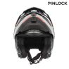 Casque moto modulable Acerbis RIDER - GRIS et ROUGE
