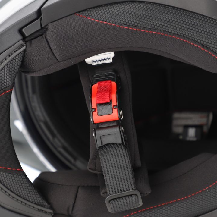 Casque moto modulable Acerbis RIDER - GRIS et ROUGE
