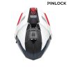 Casque moto modulable Acerbis RIDER - BLANC et BLEU et ROUGE