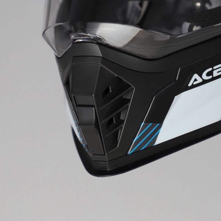 Casque enfant moto trail Acerbis RIDER - NOIR et JAUNE FLUO