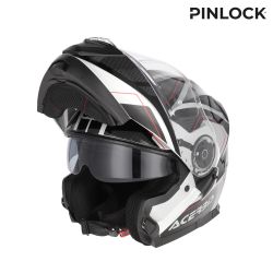Casque moto Modulable Acerbis SEREL - NOIR et ARGENT 2