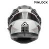 Casque moto Modulable Acerbis SEREL - NOIR et ARGENT