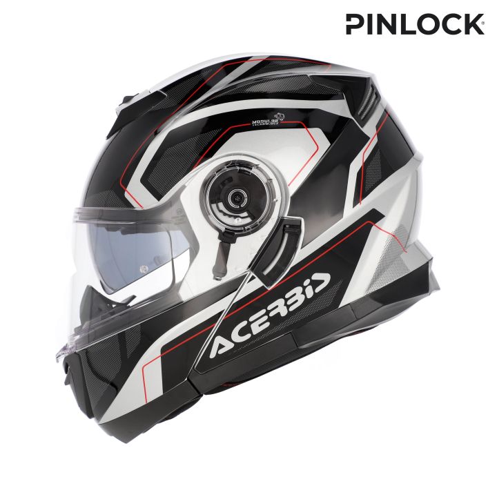Casque moto Modulable Acerbis SEREL - NOIR et ARGENT