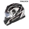 Casque moto Modulable Acerbis SEREL - NOIR et ARGENT