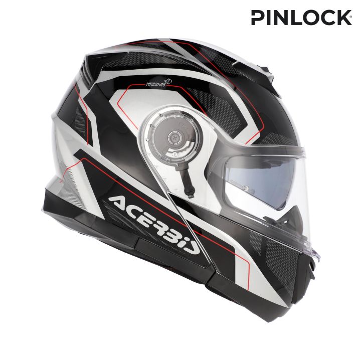 Casque moto Modulable Acerbis SEREL - NOIR et ARGENT