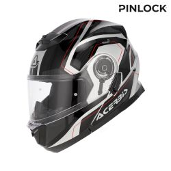 Casque moto Modulable Acerbis SEREL - NOIR et ARGENT