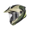 Casque moto modulable Acerbis RIDER - VERT et BRUN