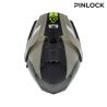 Casque moto modulable Acerbis RIDER - VERT et BRUN