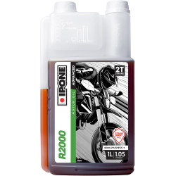 IPONE - Huile moteur 2T R2000 1 Litre Odeur FRAISE