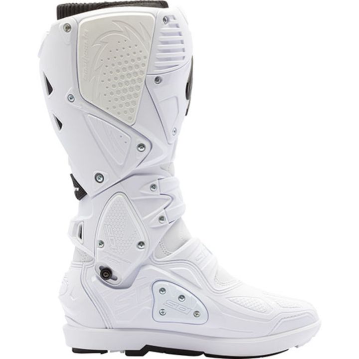 Bottes moto tout terrain Sidi Crossfire 3 SRS Blanc Noir