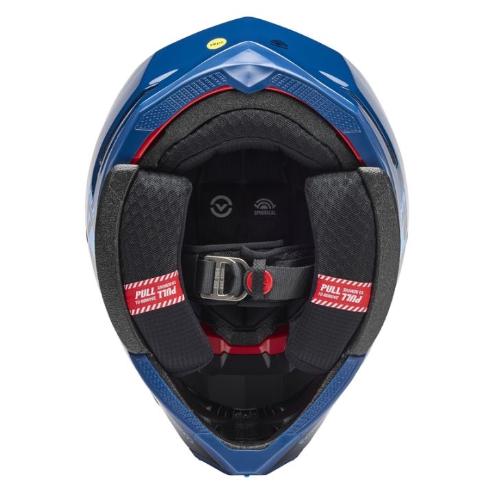 Casque cross Bell Moto-10 Spherical Strike - Bleu