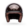 Casque moto jet Bell Custom 500 Flake - Marron