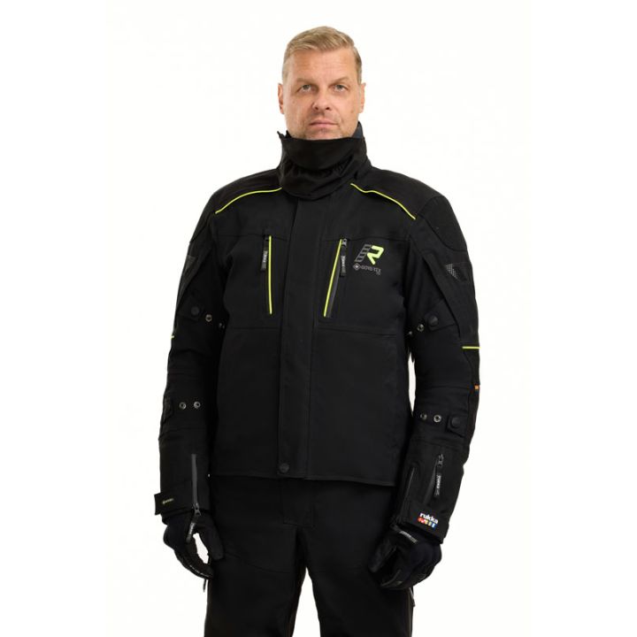 Veste moto touring Rukka FLEXO-R Noir Jaune