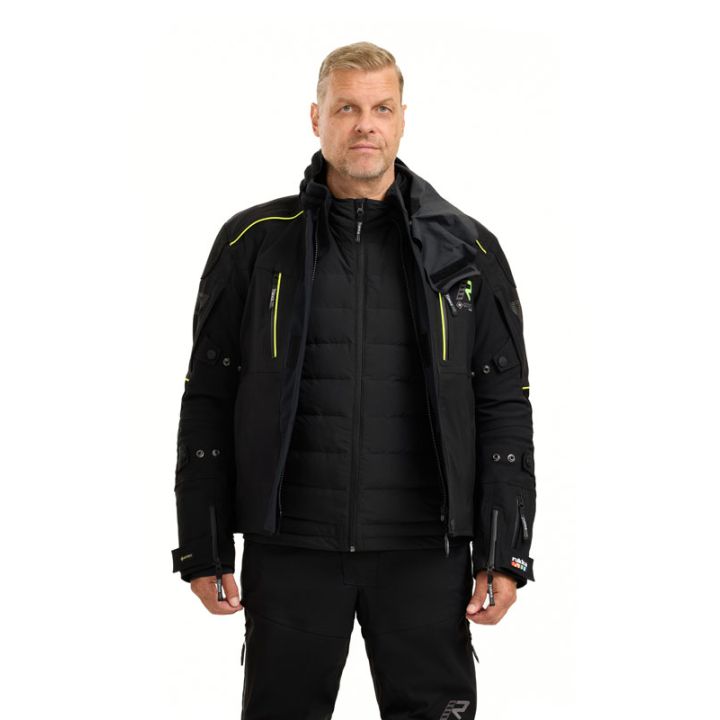 Veste moto touring Rukka FLEXO-R Noir Jaune