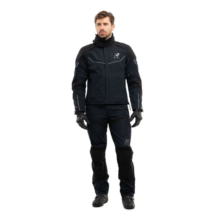 Pantalon moto touring Rukka ARMAGATE Noir jambes courtes