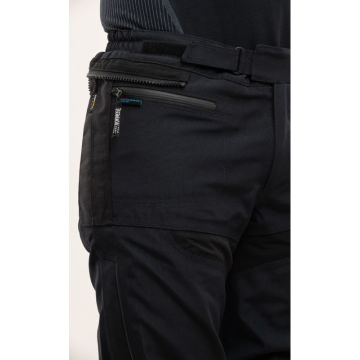 Pantalon moto touring Rukka ARMAGATE Noir jambes courtes
