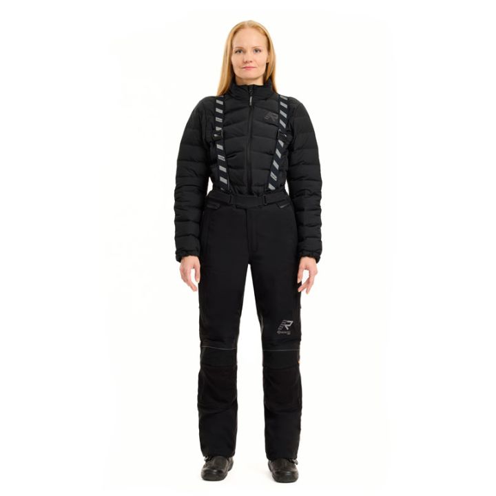 Pantalon moto touring femme Rukka FLEXORINA Noir jambes courtes