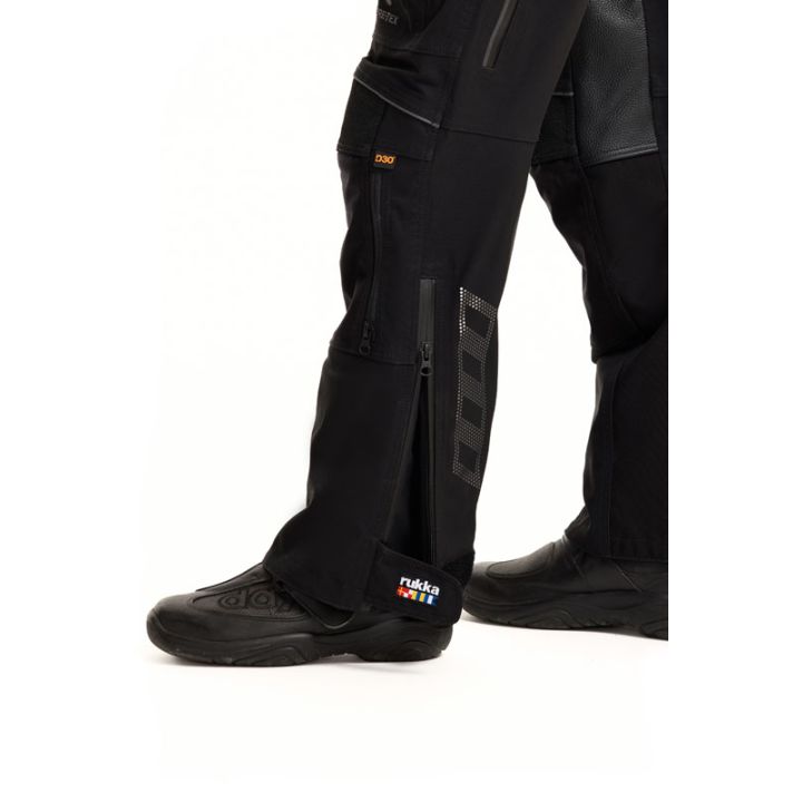 Pantalon moto touring femme Rukka FLEXORINA Noir jambes courtes