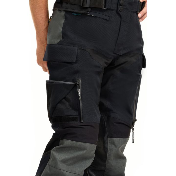 Pantalon moto aventure Rukka TITANTRAIL-R Noir Gris jambes longues
