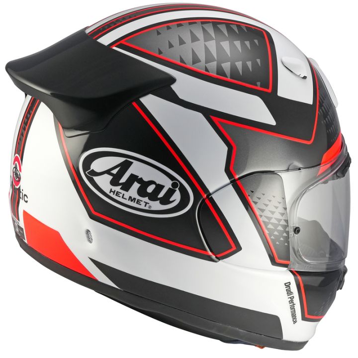 Casque intégral Arai Quantic Giu - Noir Blanc Rouge