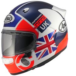 Casque intégral Arai Quantic Nation Uk - Rouge Blanc Bleu