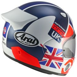 Casque intégral Arai Quantic Nation Uk - Rouge Blanc Bleu 2